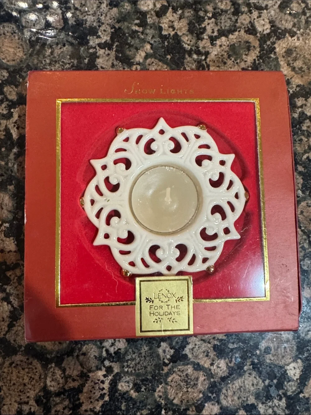 Lenox Snow Lights Sparkle Votive